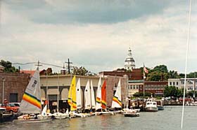 [photo, Sailboats at City Dock, Annapolis, Maryland]