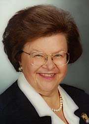 [photo, Barbara A. Mikulski, U.S. Senator (Maryland)]